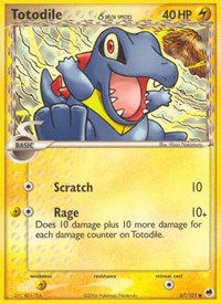 Totodile (Delta Species) - EX Dragon Frontiers - 67/101