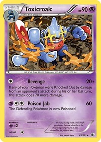 Toxicroak - Legendary Treasures - 63/113