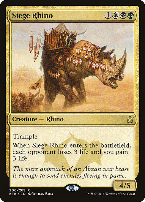Siege Rhino - Khans of Tarkir - 200