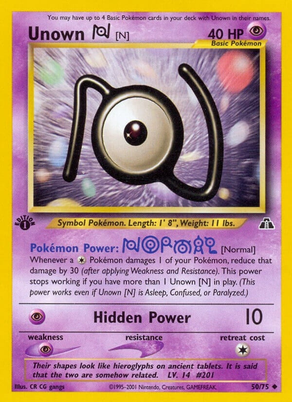 Unown [N] (50/75) (N2)