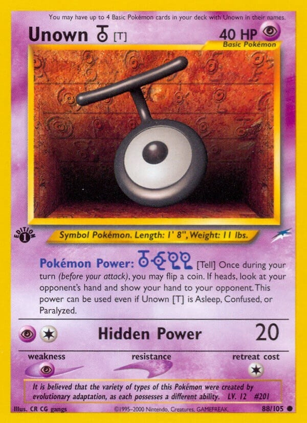 Unown [T] (088/105) (N4)