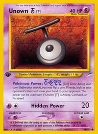 Unown [T] - Neo Destiny - 088/105