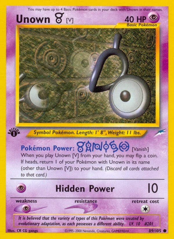 Unown [V] (089/105) (N4)