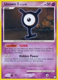 Unown (Y) - Legends Awakened - 81/146