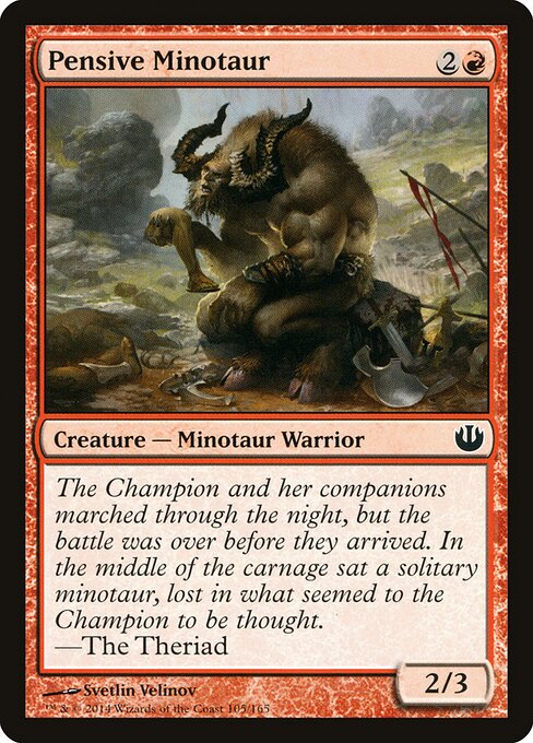 Pensive Minotaur - Journey into Nyx - 105