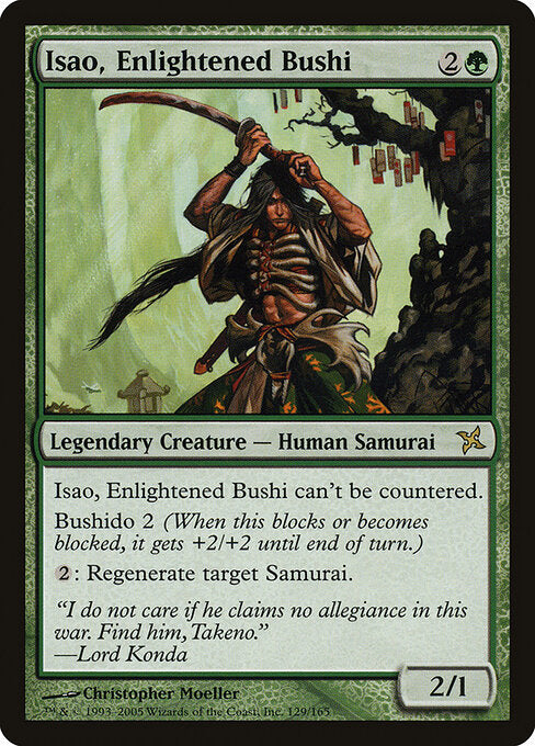Isao, Enlightened Bushi - Betrayers of Kamigawa - 129