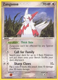 Zangoose - EX Power Keepers - 25/108