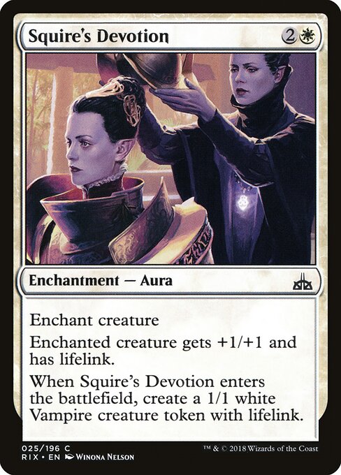 Squire's Devotion - Rivals of Ixalan - 25