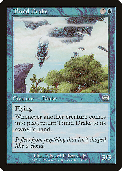 Timid Drake - Mercadian Masques - 111