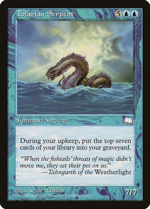Tolarian Serpent - Weatherlight - 57