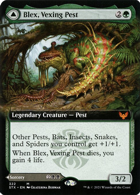 Blex, Vexing Pest // Search for Blex - Strixhaven: School of Mages - 322