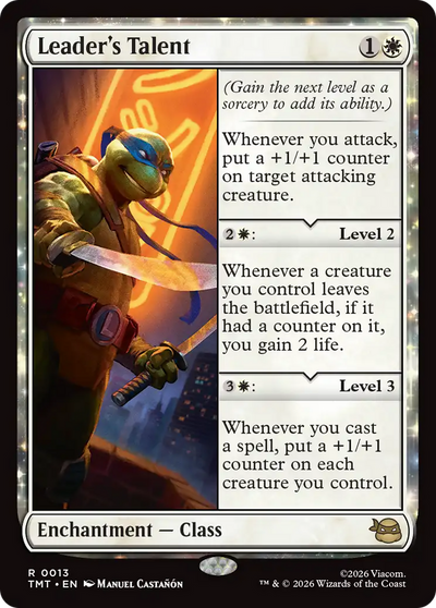 Leader's Talent [Teenage Mutant Ninja Turtles]