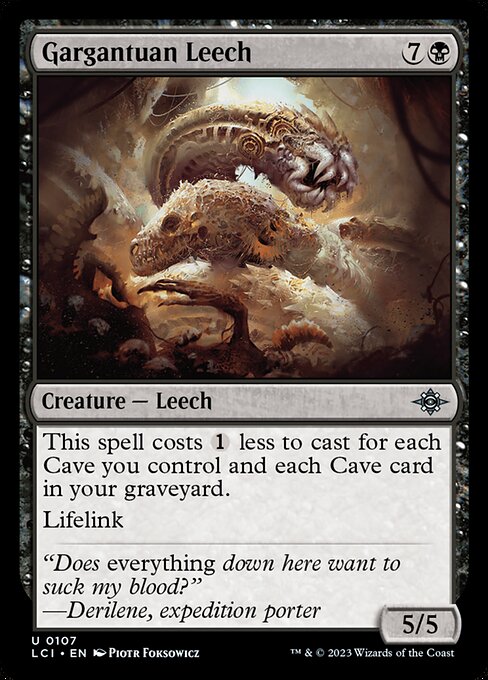 Gargantuan Leech - The Lost Caverns of Ixalan - 107