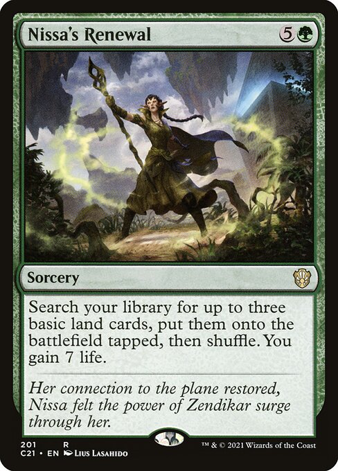 Nissa's Renewal - Commander 2021 - 201