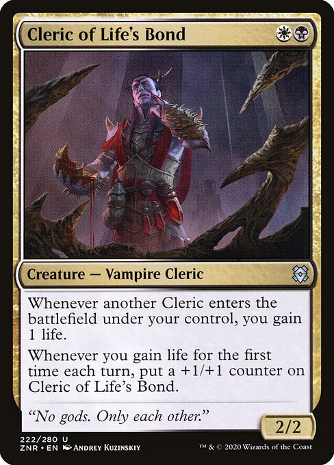 Cleric of Life's Bond - Zendikar Rising - 222