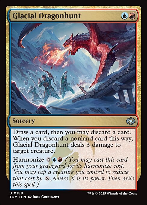 Glacial Dragonhunt - Tarkir: Dragonstorm - 188