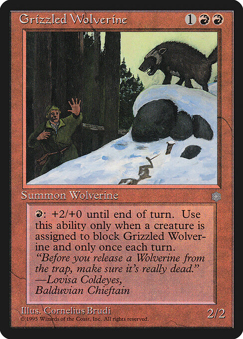 Grizzled Wolverine - Ice Age - 192