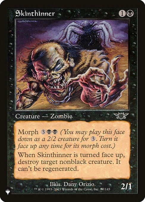 Skinthinner - The List - LGN-80
