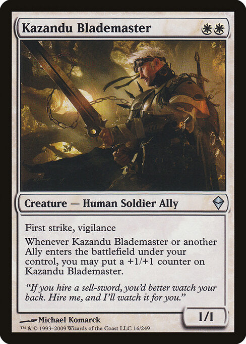 Kazandu Blademaster - Zendikar - 16