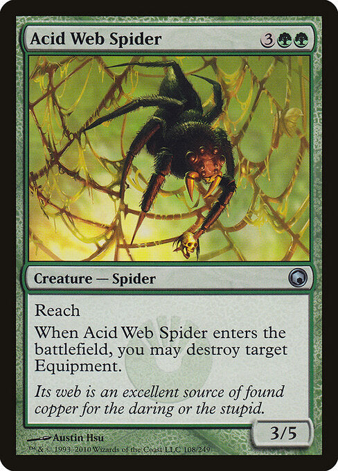 Acid Web Spider - Scars of Mirrodin - 108