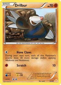 Drilbur (#13) - BW Trainer Kit: Excadrill & Zoroark - 13/30