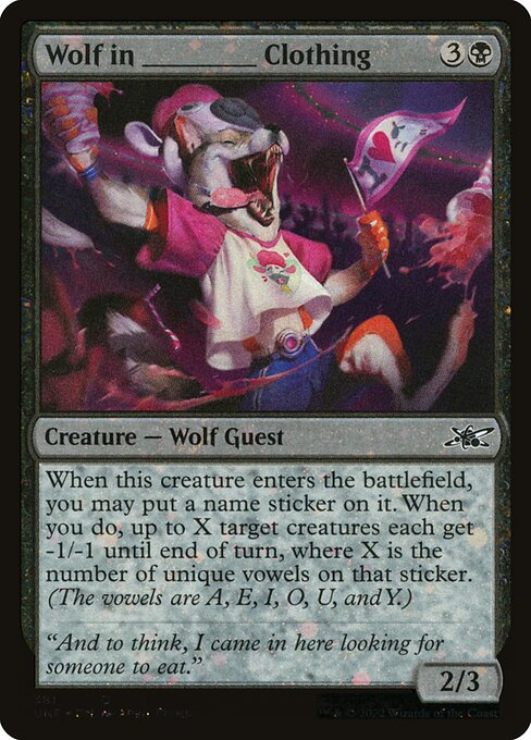 Wolf in _____ Clothing - Unfinity - 381