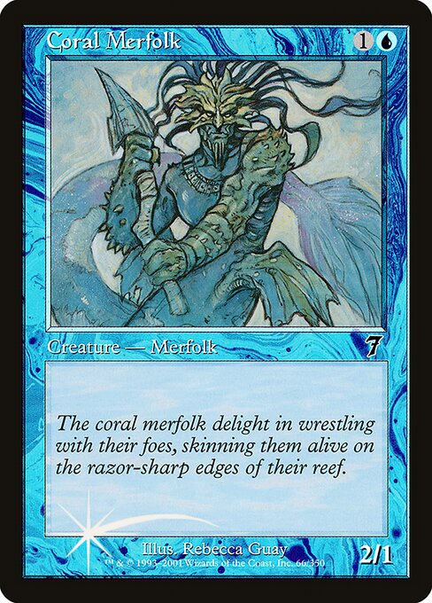 Coral Merfolk - Seventh Edition - 66★