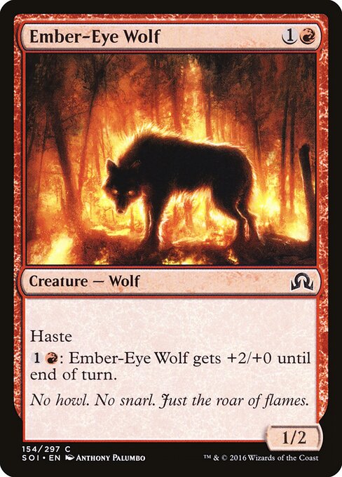 Ember-Eye Wolf - Shadows over Innistrad - 154