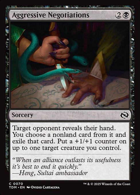 Aggressive Negotiations - Tarkir: Dragonstorm - 70