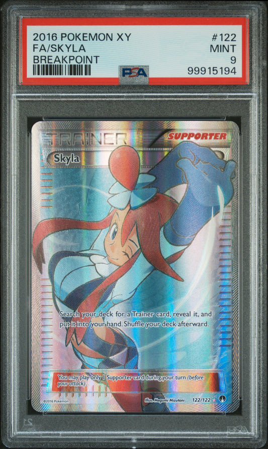 122 FA/SKYLA BREAKPOINT 2016 POKEMON XY BREAKPOINT PSA 9