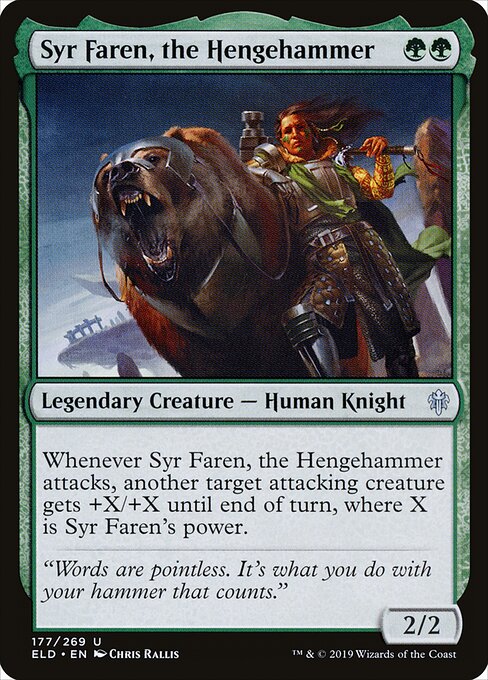 Syr Faren, the Hengehammer - Throne of Eldraine - 177