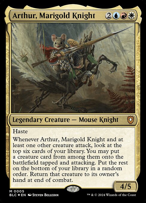 Arthur, Marigold Knight - Bloomburrow Commander - 5