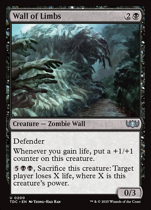 Wall of Limbs - Tarkir: Dragonstorm Commander - 200