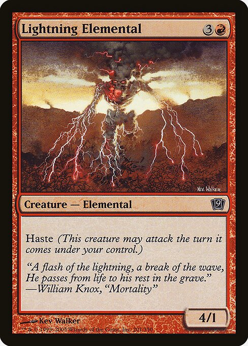 Lightning Elemental - Ninth Edition - 201★