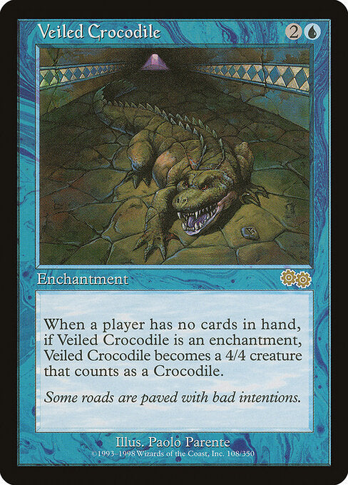 Veiled Crocodile - Urza's Saga - 108