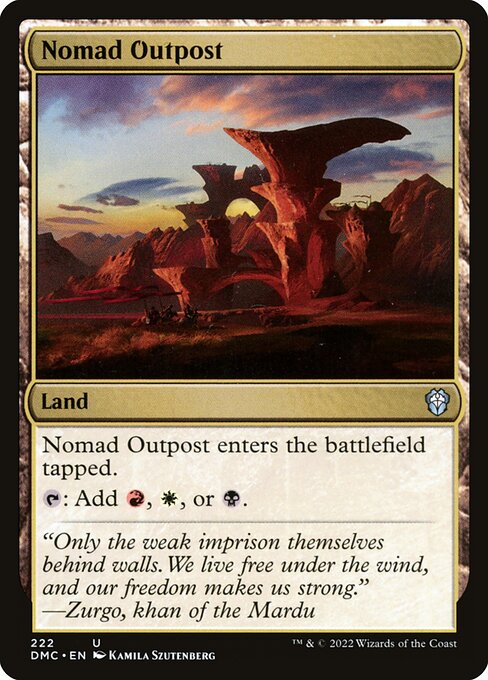 Nomad Outpost - Dominaria United Commander - 222