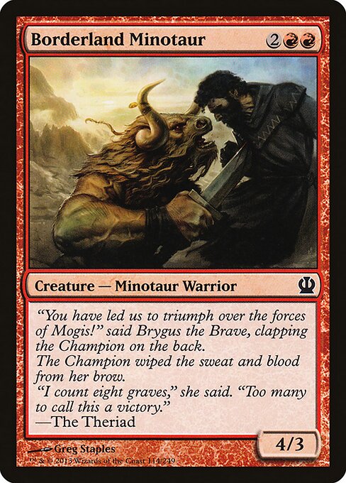 Borderland Minotaur - Theros - 114