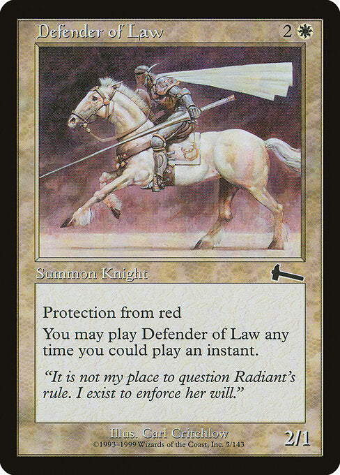 Defender of Law - Urza's Legacy - 5