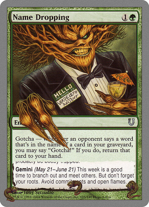 Name Dropping - Unhinged - 105