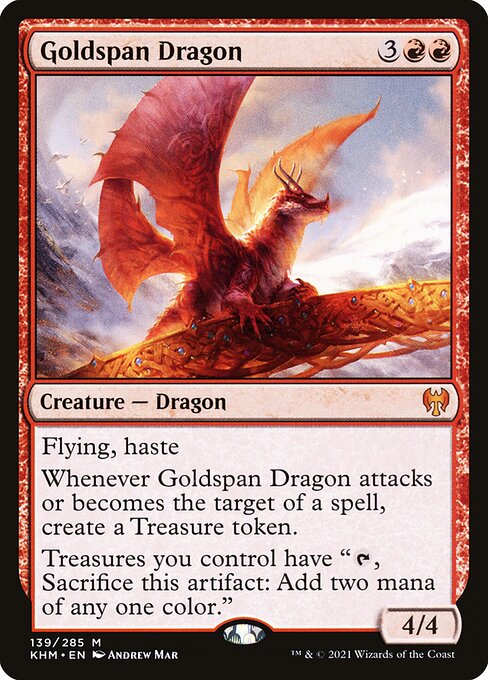 Goldspan Dragon - Kaldheim - 139