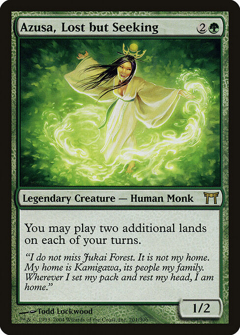 Azusa, Lost but Seeking - Champions of Kamigawa - 201
