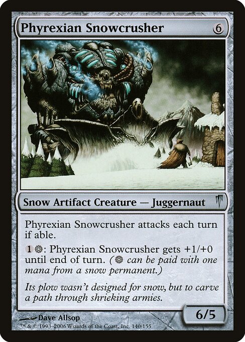 Phyrexian Snowcrusher - Coldsnap - 140
