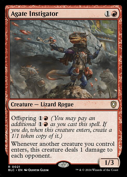 Agate Instigator - Bloomburrow Commander - 21