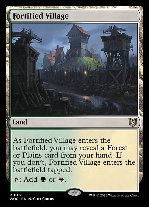 Fortified Village - Wilds of Eldraine Commander - 161