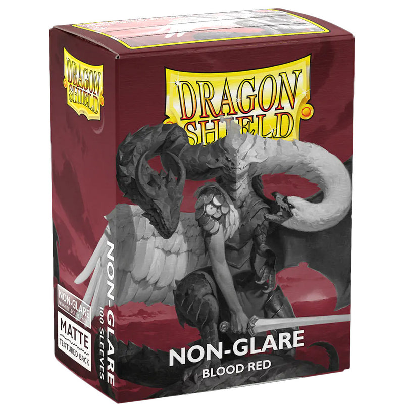 Blood Red - Non-Glare - Matte Sleeves - Standard Size