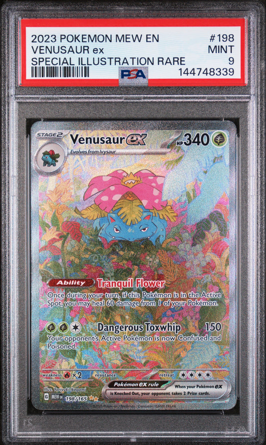 VENUSAUR ex SPECIAL ILLUSTRATION RARE 2023 POKEMON MEW EN-151 PSA MINT 9