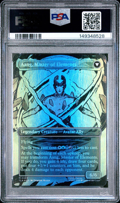 AANG BOOK 3 SCENE BORDERLESS-FOIL 2025 MAGIC THE GATHERING AVATAR: THE LAST AIRBENDER PSA GEM MT 10