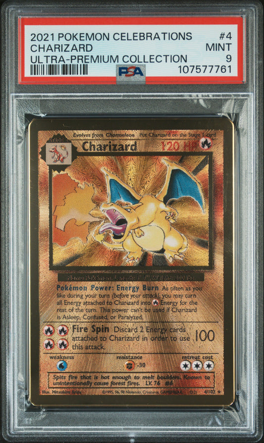 CHARIZARD ULTRA-PREMIUM COLLECTION 2021 POKEMON CELEBRATIONS ULTRA-PREMIUM COLLECTION PSA MINT 9
