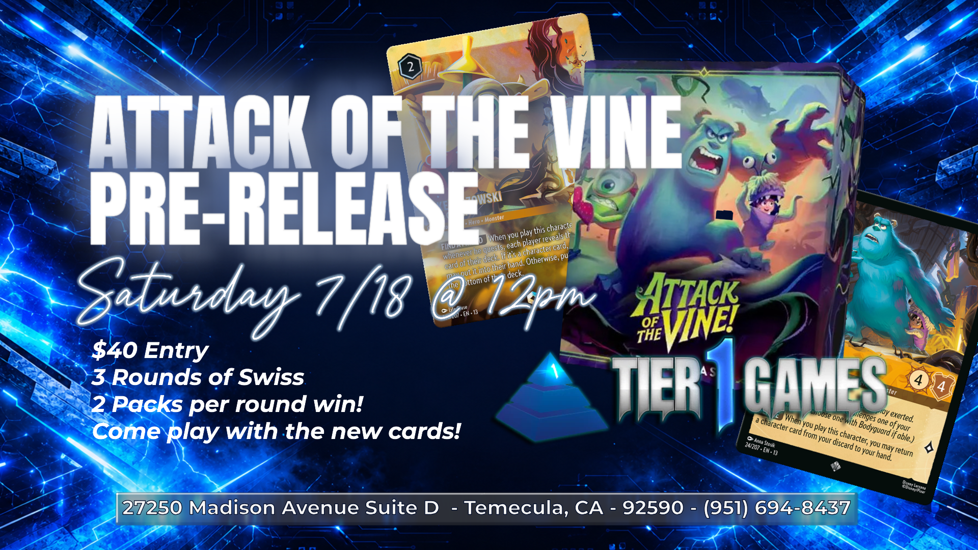 Attack of the Vine Prerelease Saturday 7/18