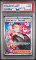 ROCKET'S GIOVANNI SPECIAL ILLUSTRATION RARE 2025 POKEMON DRI EN-DESTINED RIVALS PSA GEM MT 10